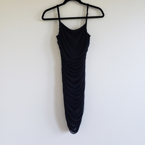 Lovers and Friends Black Bodycon Ruched Mini Dress size Small - Picture 13 of 16